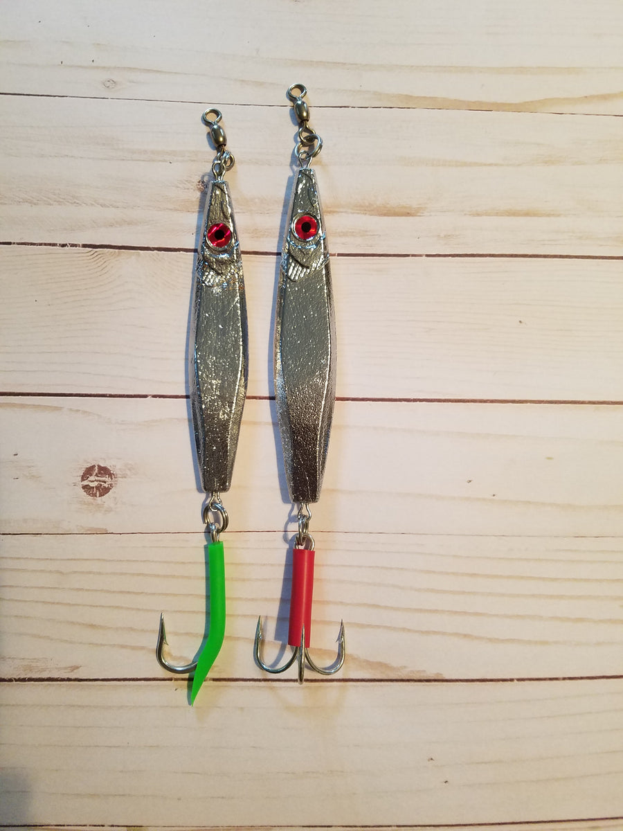 FOT Wounded Herring Jig, Chrome Plated North Atlantic Jigs & Tackle