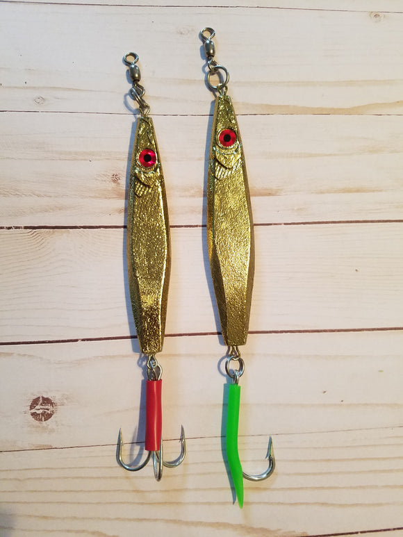 FOT Wounded Herring Jig, Gold Plated