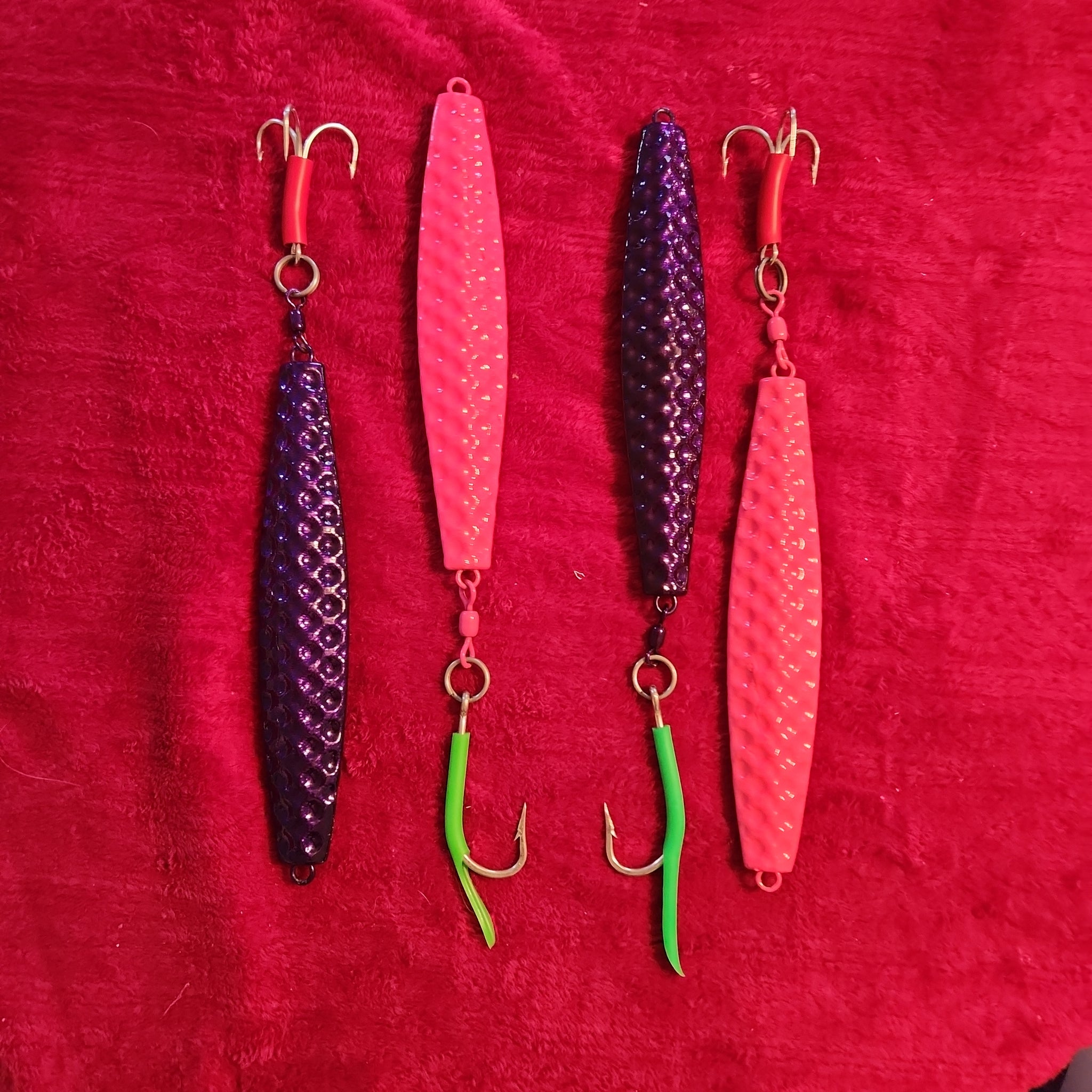 22oz-24oz Hammered Diamond Jigs, Hammered colors – North Atlantic Jigs & Tackle