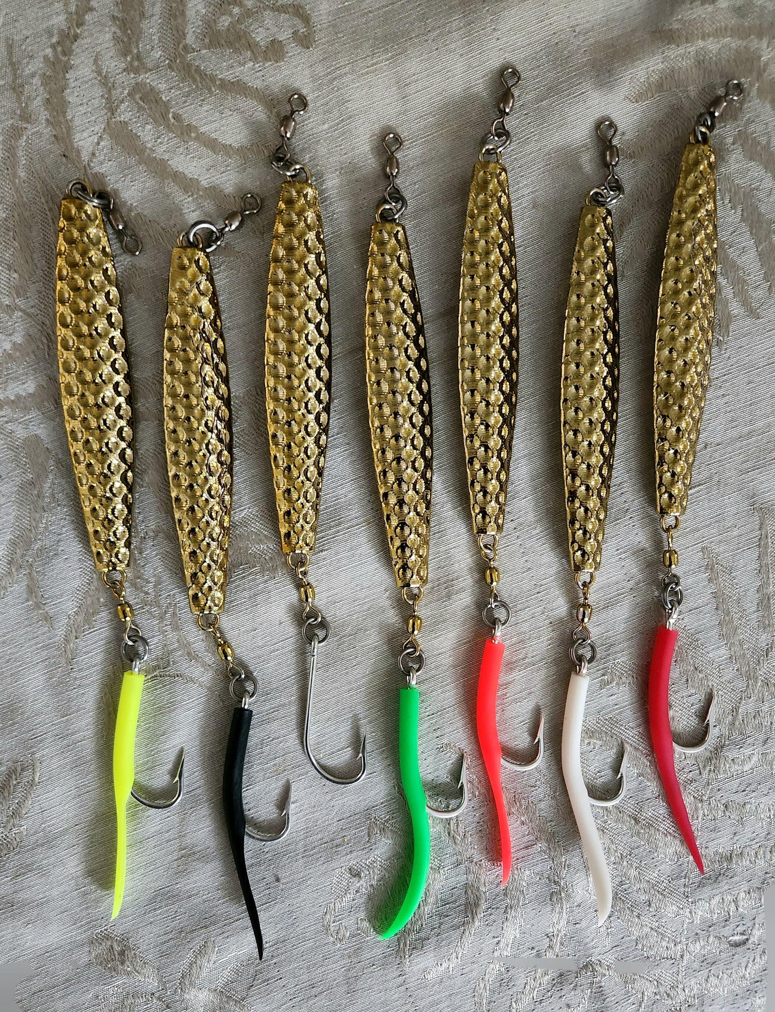 diamond jig fishing lure Diamond Jig, Hammered gold, small – North Atlantic Jigs & Tackle
