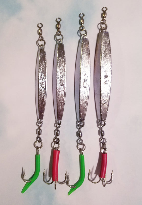 Diamond Jig, SMOOTH, chrome – North Atlantic Jigs & Tackle Diamond Jig, SMOOTH, chrome – North Atlantic Jigs & Tackle