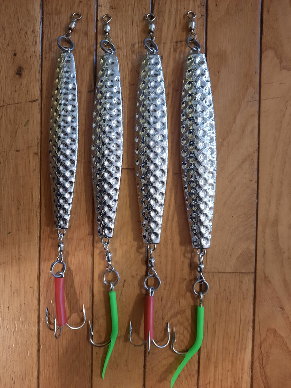 Sanhu Chrome Diamond Jigs - 12 Pack, 3oz Saltwater Fishing Lures For Jigging, Trolling & Casting